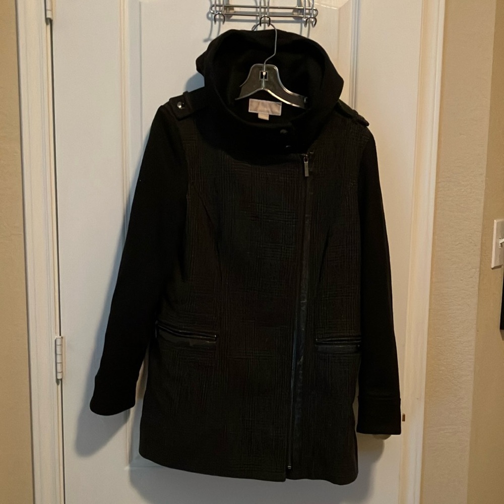 Black Utility Jacket and Asymmetrical Zip